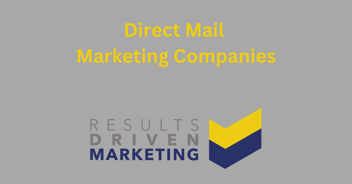 Direct Mail Marketing Companies - RD Marketing