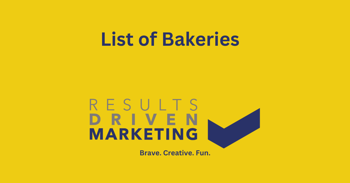 Bakeries Database | RD Marketing | GDPR Compliant